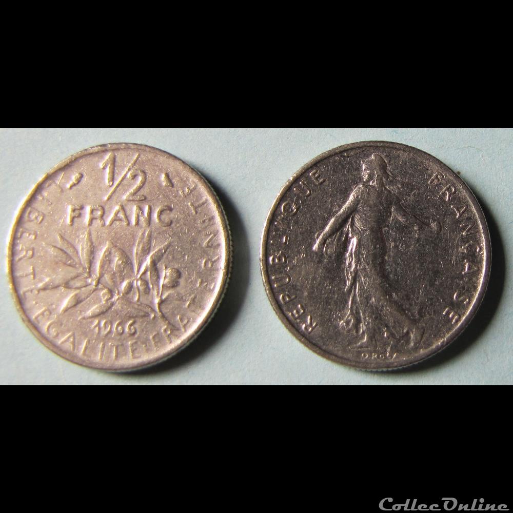 1/2 franc SEMEUSE 1966 monnaie france moderne 1 2 franc semeuse 1966