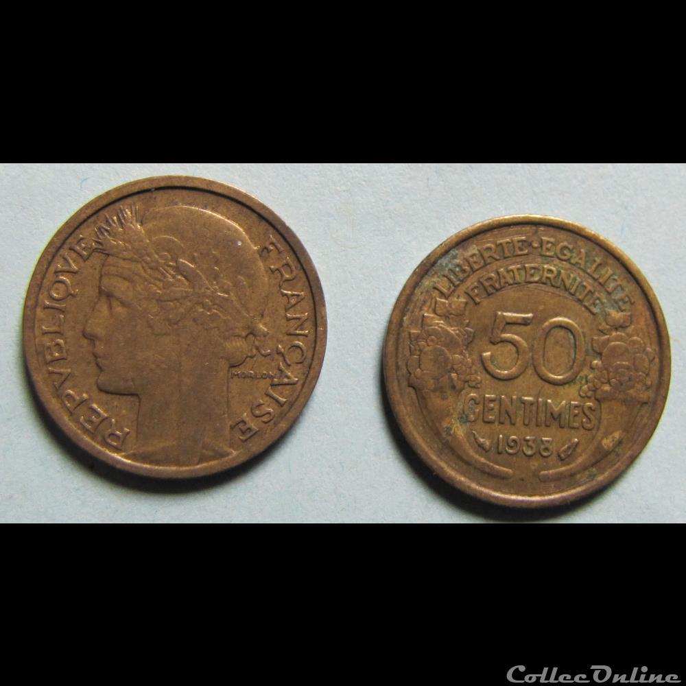 50 centimes MORLON 1938 monnaie france moderne 50 centimes morlon 1938