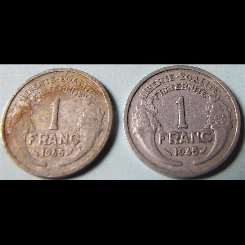 1 franc MORLON, légère 1945 monnaie france moderne 1 franc morlon legere 1945