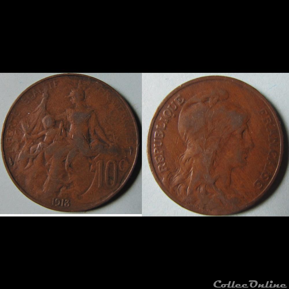 10 centimes DANIEL-DUPUIS 1913 monnaie france moderne 10 centimes daniel dupuis 1913