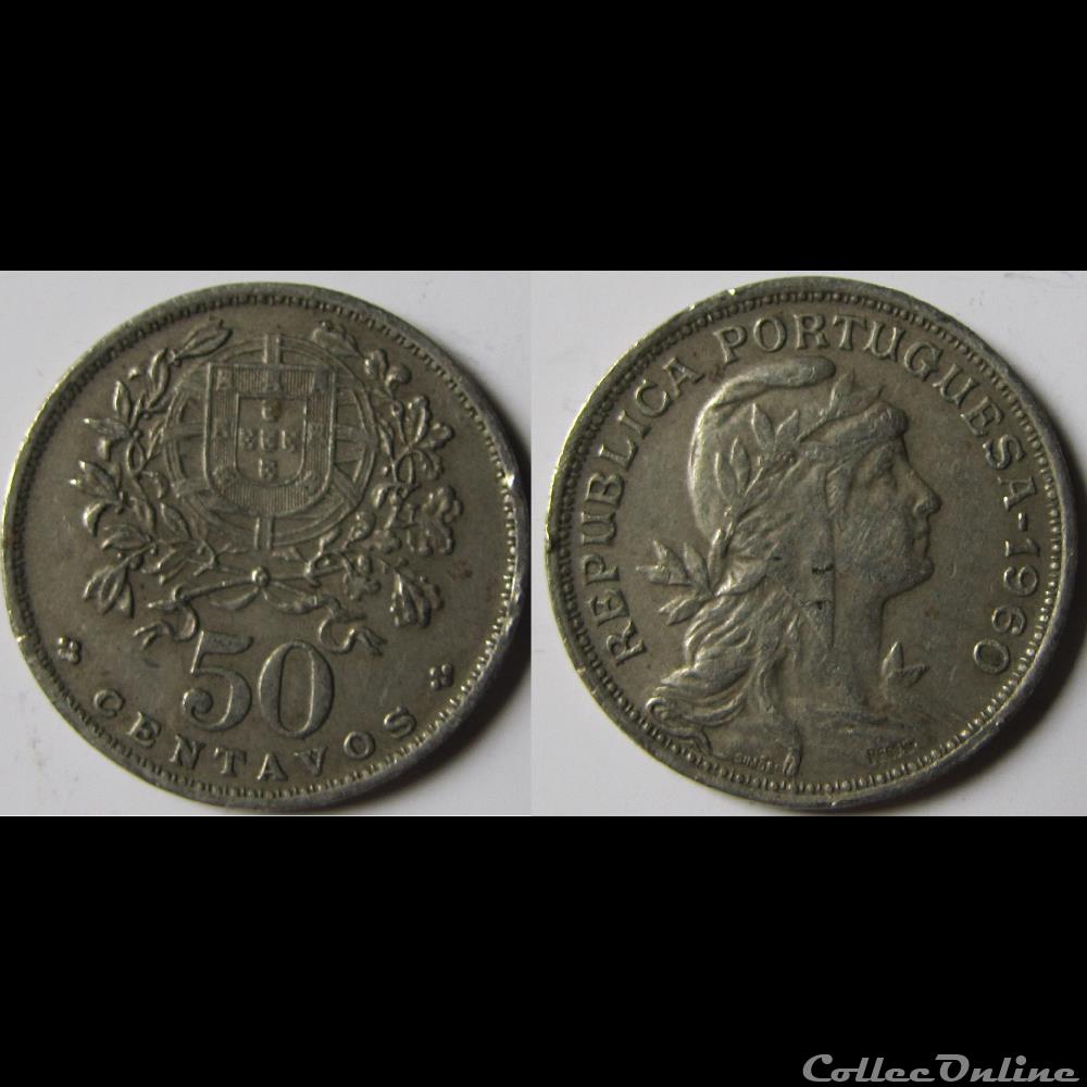 50 centavos 1960 monnaie monde portugal 50 centavos 1960