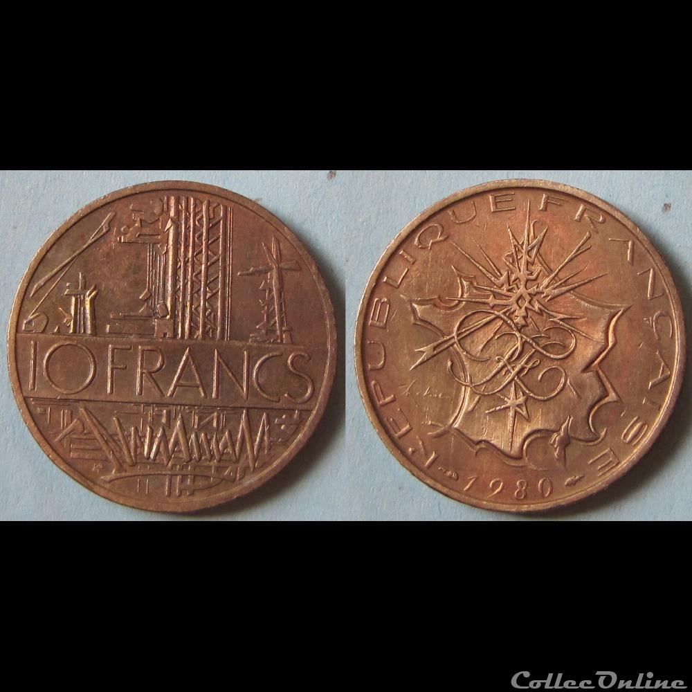10 francs Mathieu 1980 (A) monnaie france moderne 10 francs mathieu 1980 a