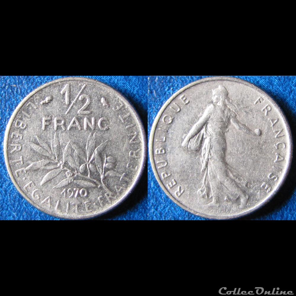 1/2 franc Semeuse 1970 monnaie france moderne 1 2 franc semeuse 1970