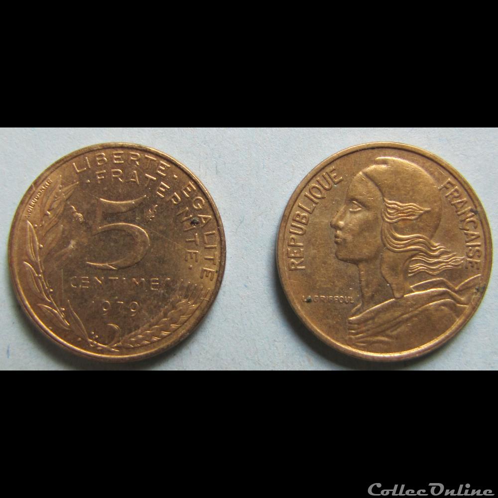 monnaie france moderne 5 centimes marianne 1979
