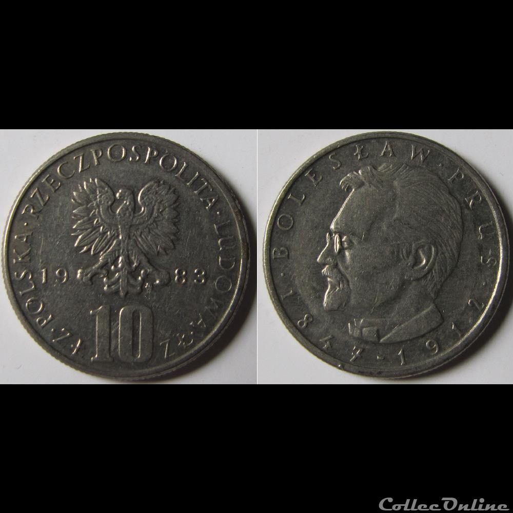 monnaie monde pologne 10 zlotych boleslaw 1983