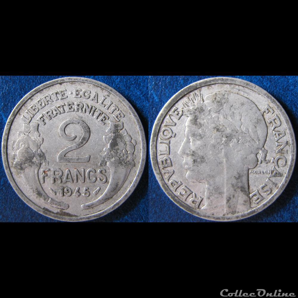 2 francs Morlon (aluminium) 1945 monnaie france moderne 2 francs morlon aluminium 1945