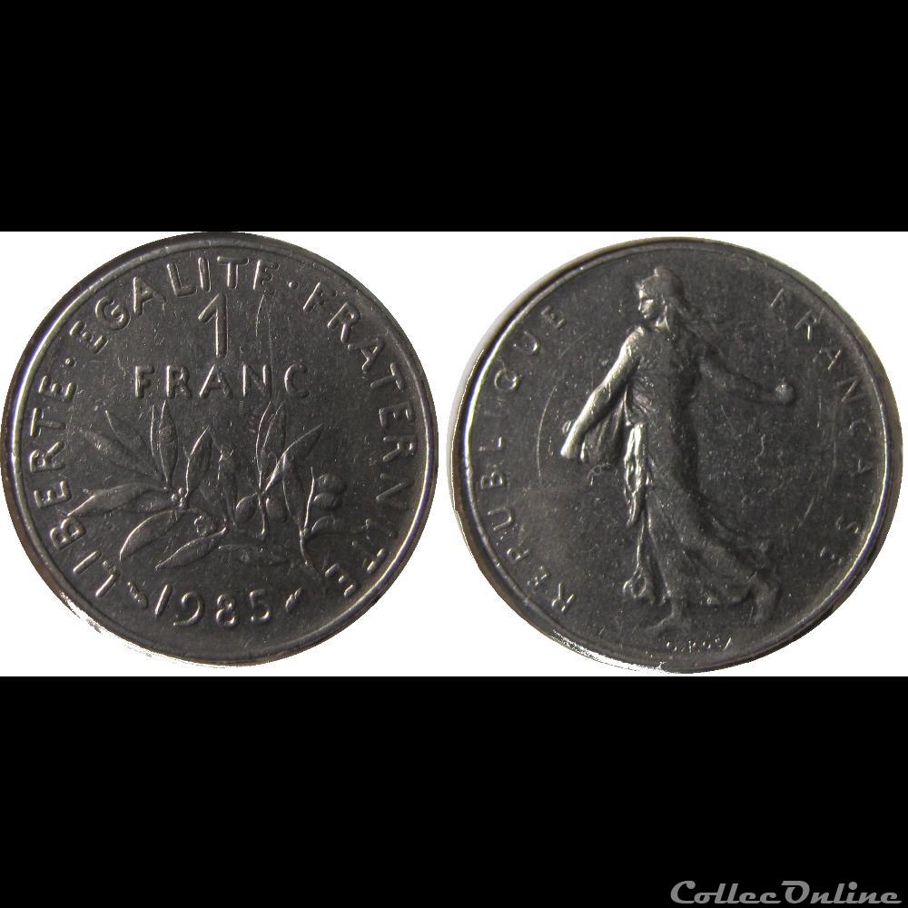 1 franc Semeuse 1985 monnaie france moderne 1 franc semeuse 1985