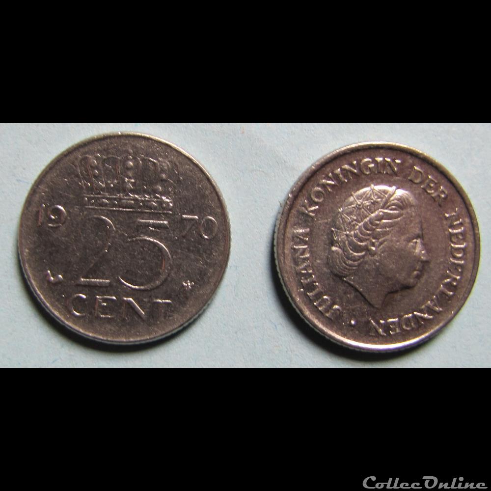 25 centimes Juliana, 1970 monnaie monde pay ba 25 centimes juliana 1970