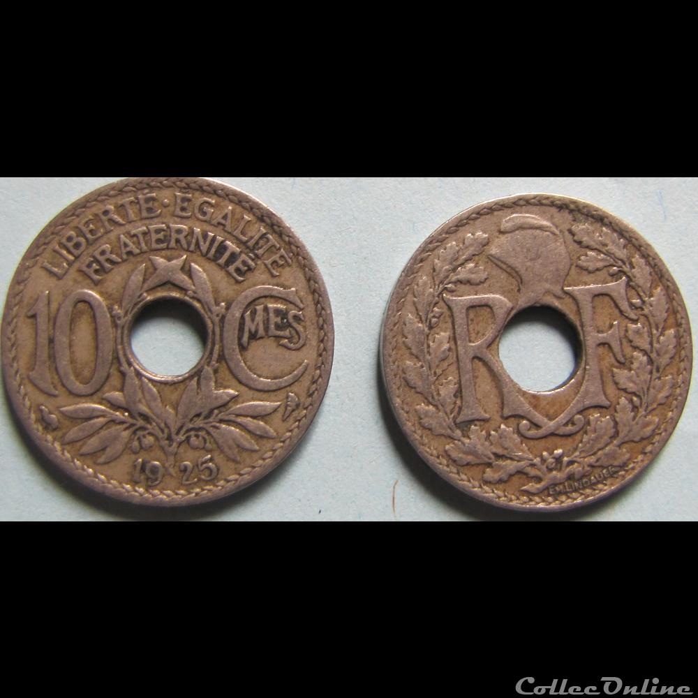 10 centimes LINDAUER 1925 monnaie france moderne 10 centimes lindauer 1925