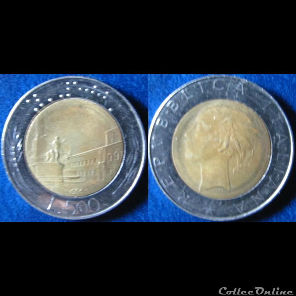 monnaie monde italie 500 lires 1986