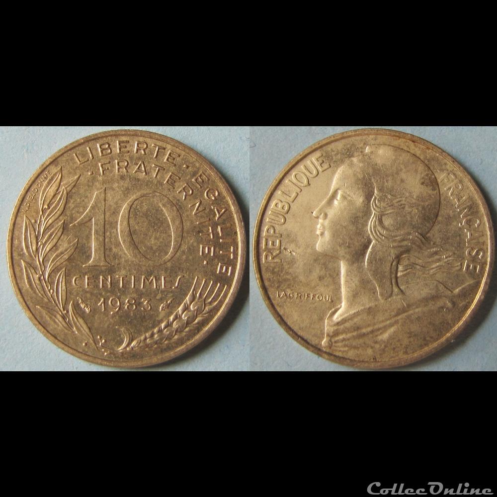 monnaie france moderne 10 centimes marianne 1983