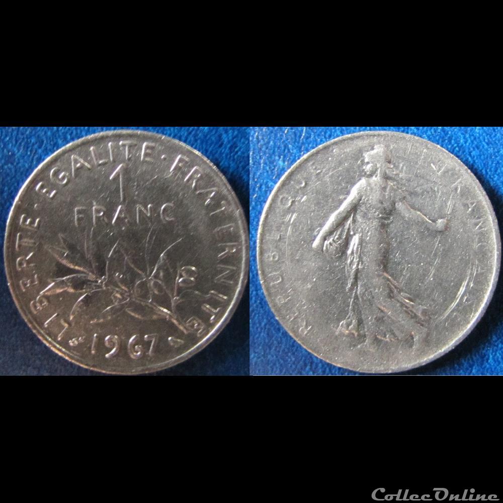 1 franc Semeuse 1967 monnaie france moderne 1 franc semeuse 1967