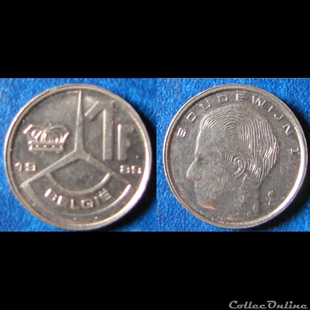 1 franc Baudouin Ier (nr) 1989 monnaie monde belgique 1 franc baudouin ier nr 1989