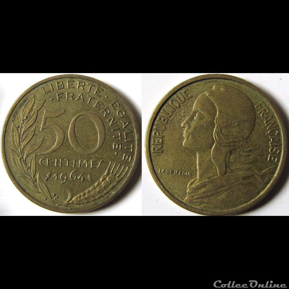 monnaie france moderne 50 centimes marianne 1964