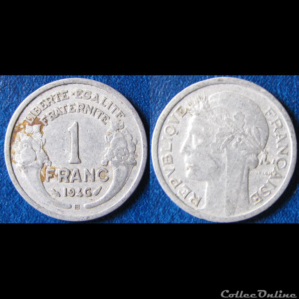 1 franc Morlon 1946B monnaie france moderne 1 franc morlon 1946b