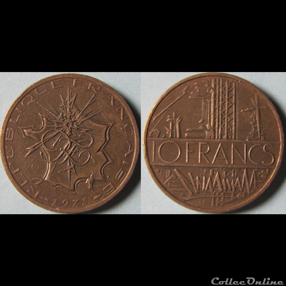 10 francs Mathieu 1978 monnaie france moderne 10 francs mathieu 1978