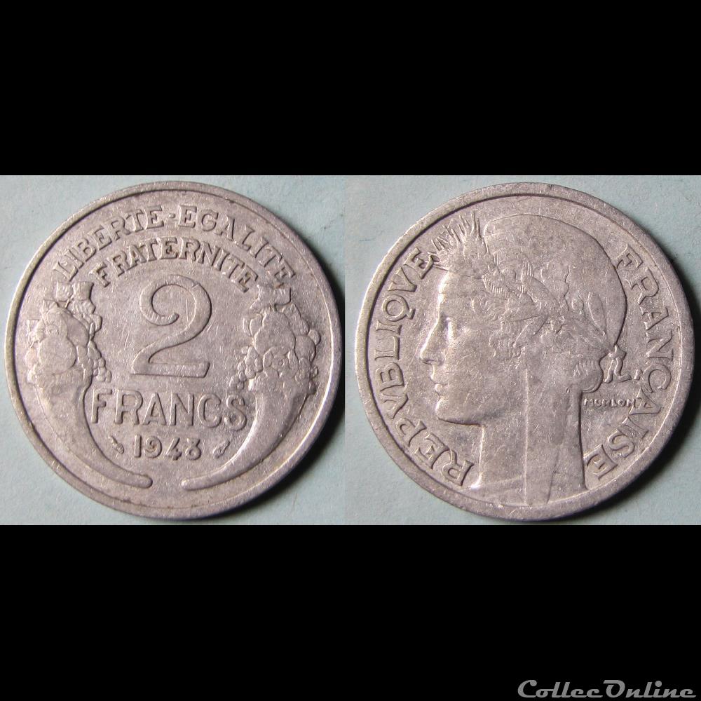 2 francs Morlon 1948 monnaie france moderne 2 francs morlon 1948