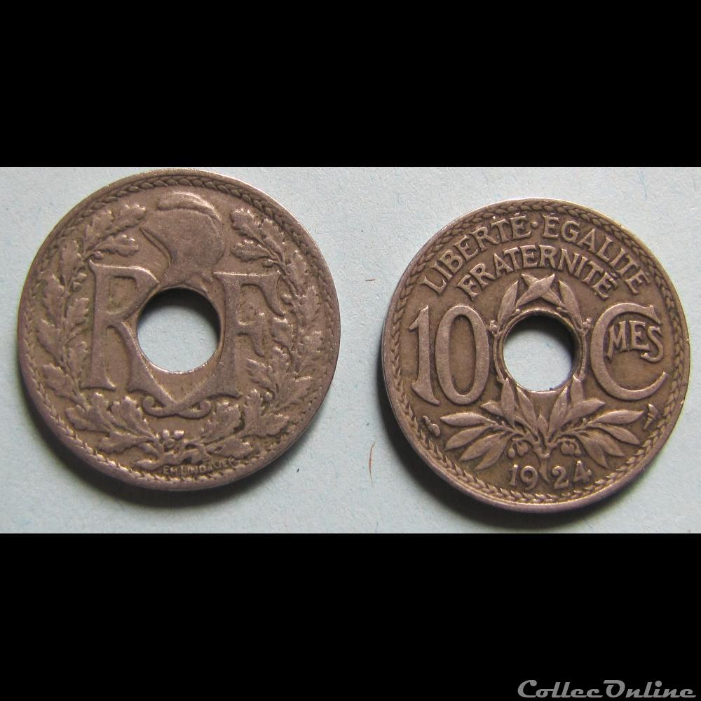 10 centimes LINDAUER 1924 monnaie france moderne 10 centimes lindauer 1924