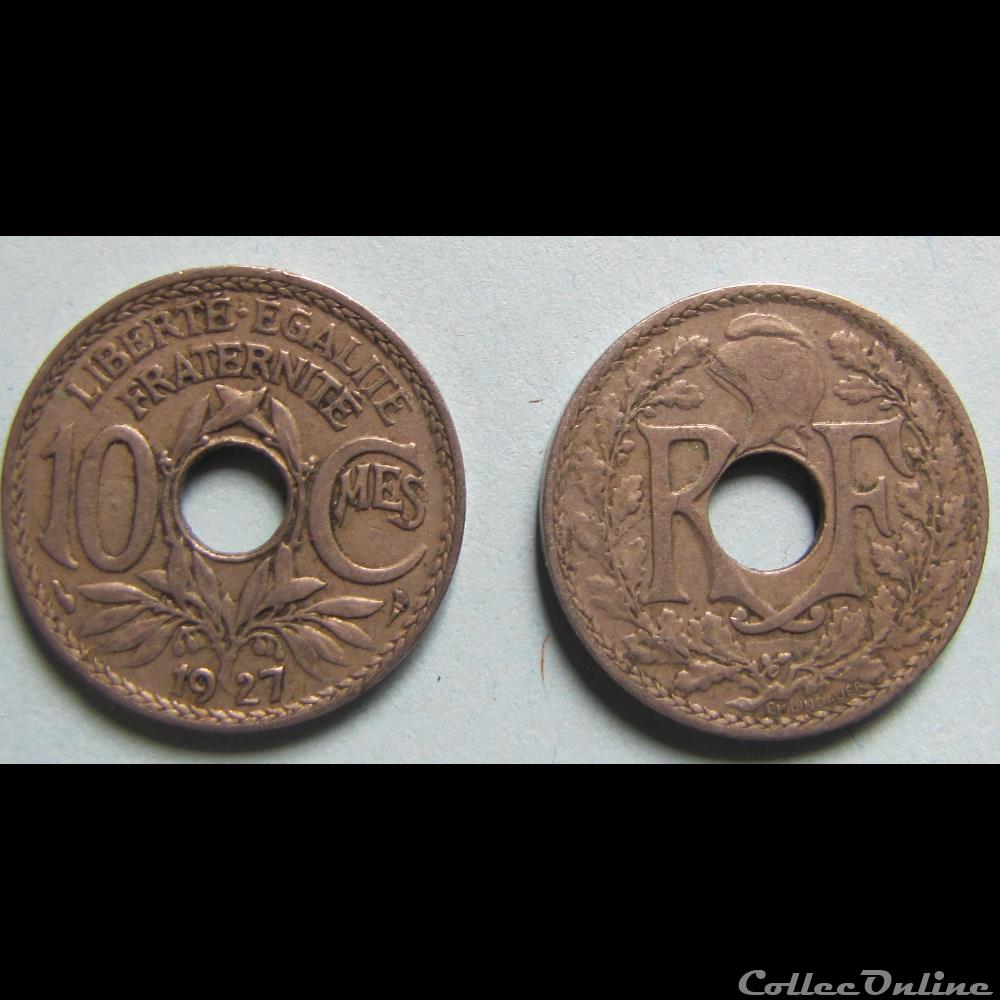 10 centimes LINDAUER 1927 monnaie france moderne 10 centimes lindauer 1927