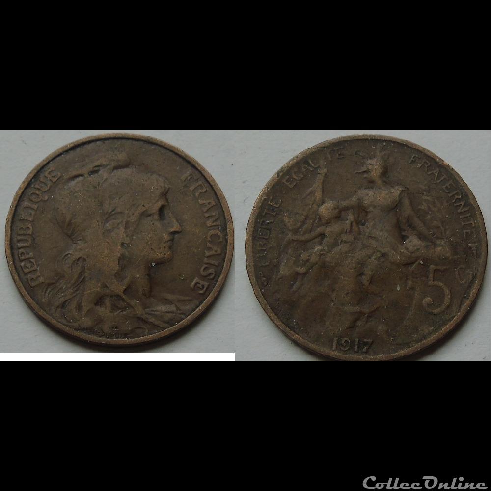 5 centimes Dupuis 1917 monnaie france moderne 5 centimes dupuis 1917