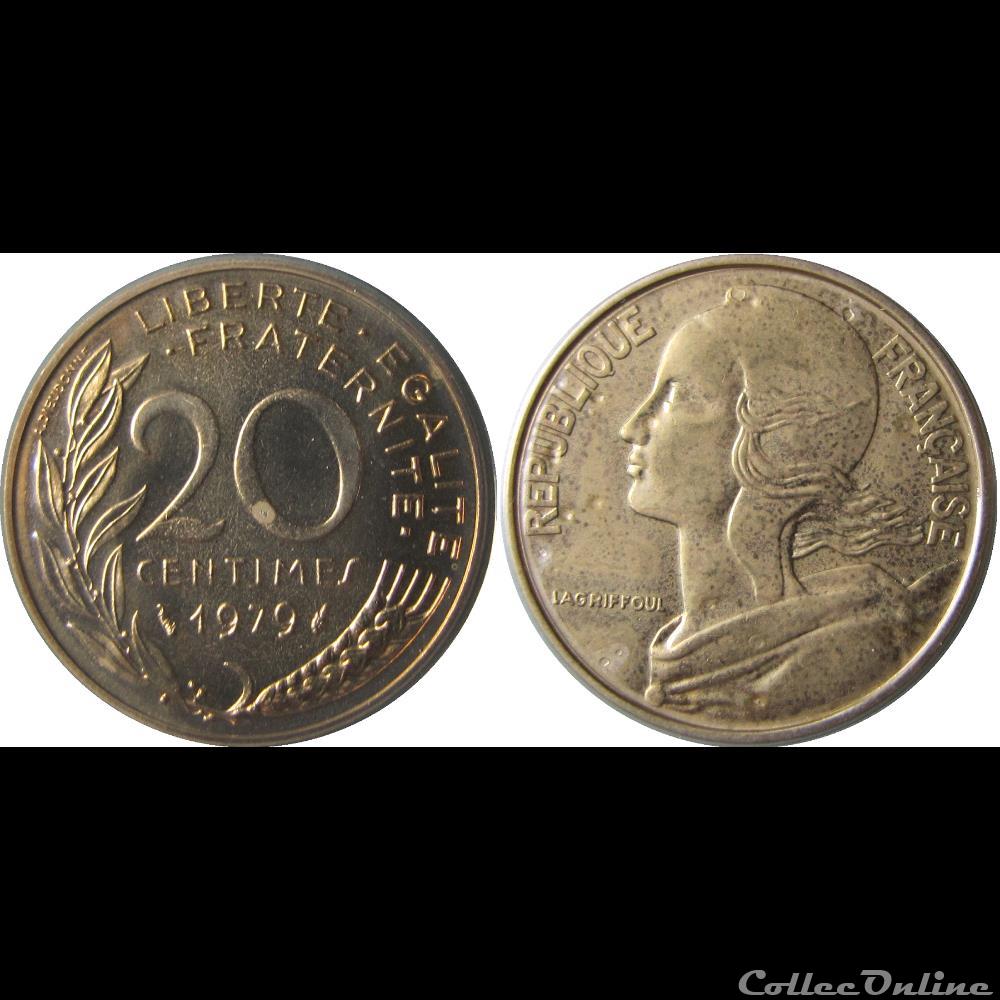 monnaie france moderne 20 centimes marianne 1979