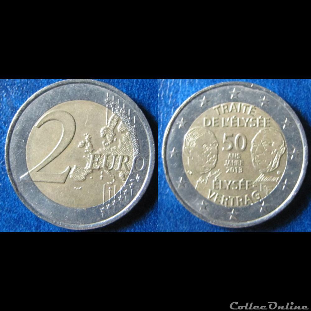 2 euros traité de l'Elysée (2013) monnaie moderne 2 euros traite de elysee 2013