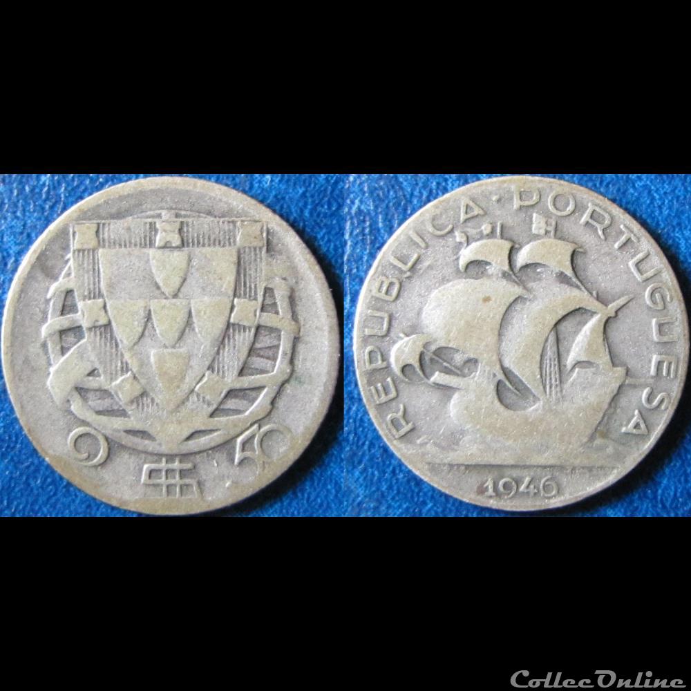 monnaie monde portugal 2 5 escudos 1946