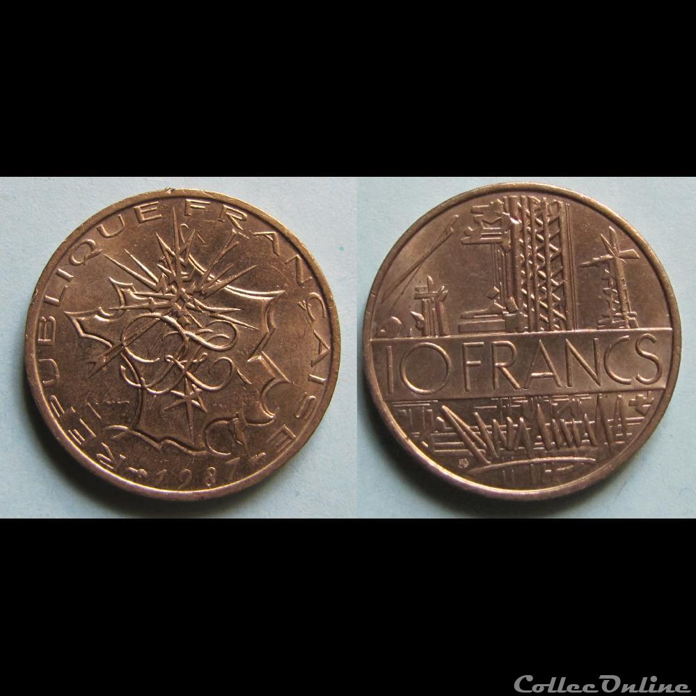 10 francs Mathieu (B) 1987 monnaie france moderne 10 francs mathieu b 1987