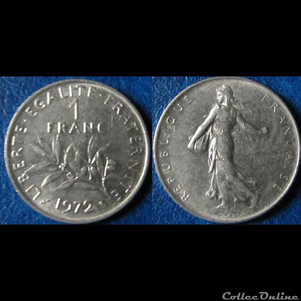 1 franc Semeuse 1972 monnaie france moderne 1 franc semeuse 1972
