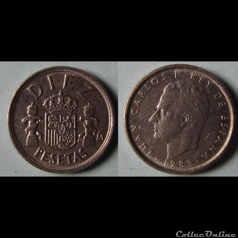 10 pesetas Juan Carlos I 1983 monnaie monde espagne 10 pesetas juan carlos i 1983