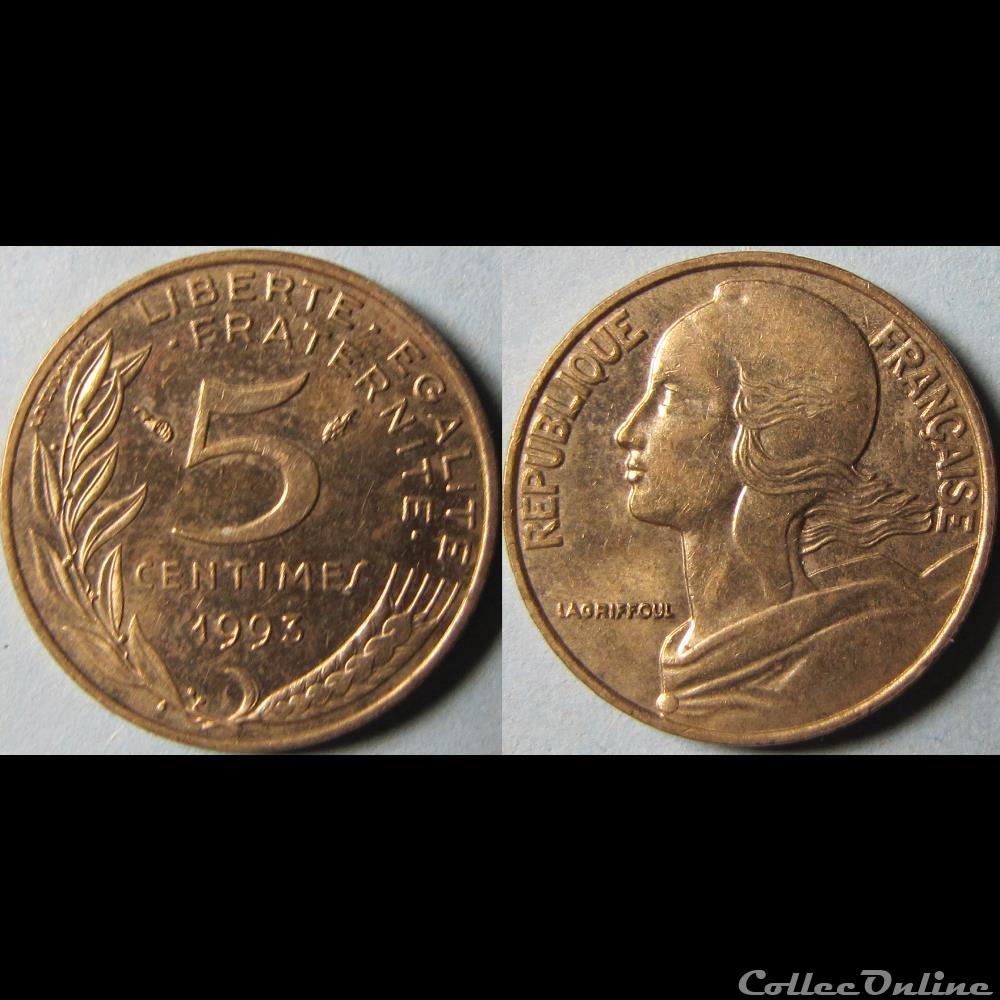 5 centimes Marianne 1993 monnaie france moderne 5 centimes marianne 1993