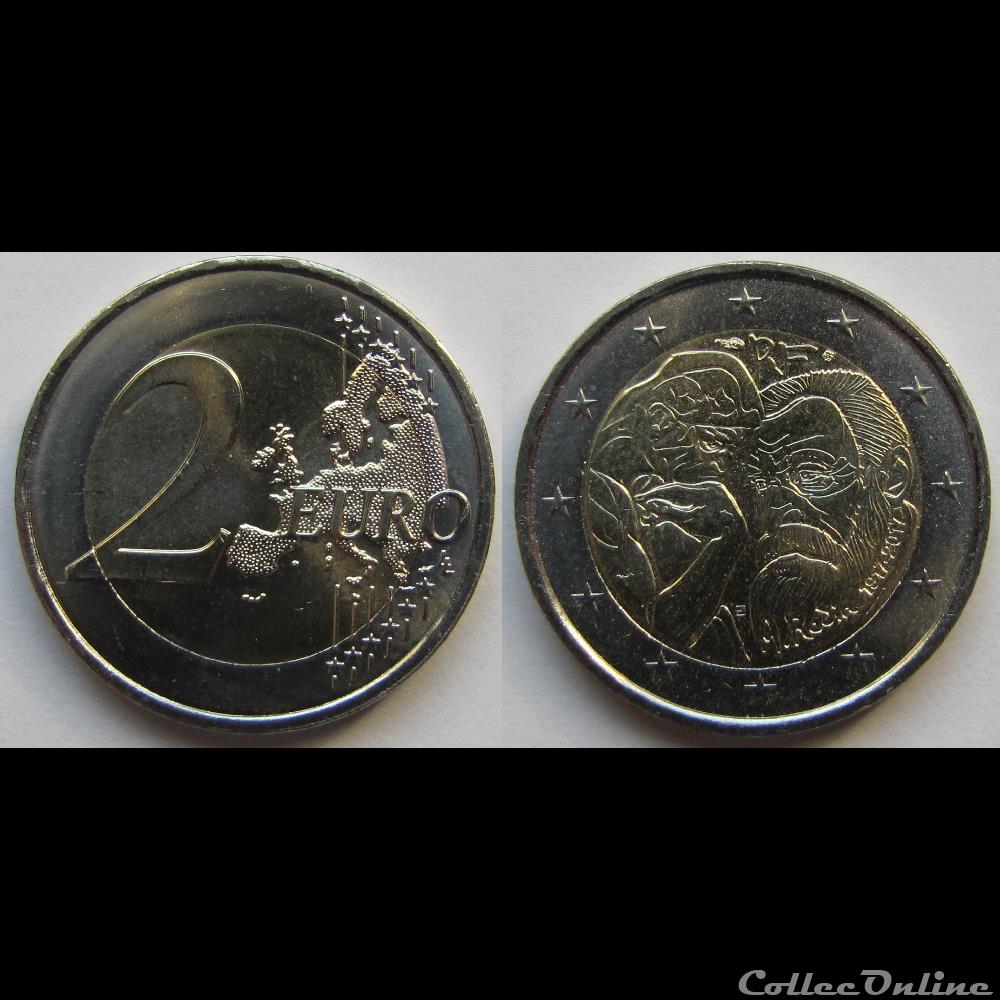 2 Euros Auguste Rodin 2017 Münzen Euro Frankreich