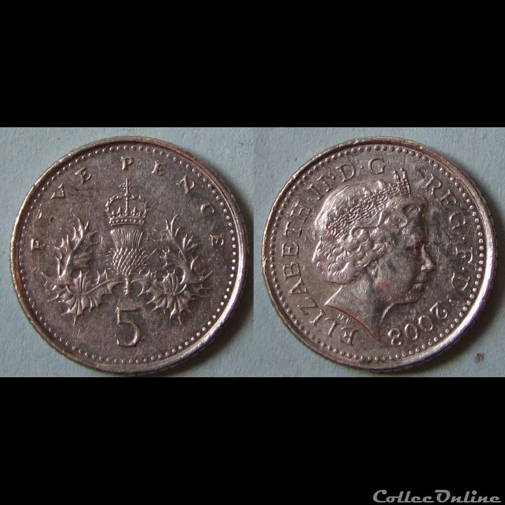 5 pence Elizabeth II (4ème effigie) 2008 monnaie monde royaume uni 5 pence elizabeth ii 4eme effigie 2008