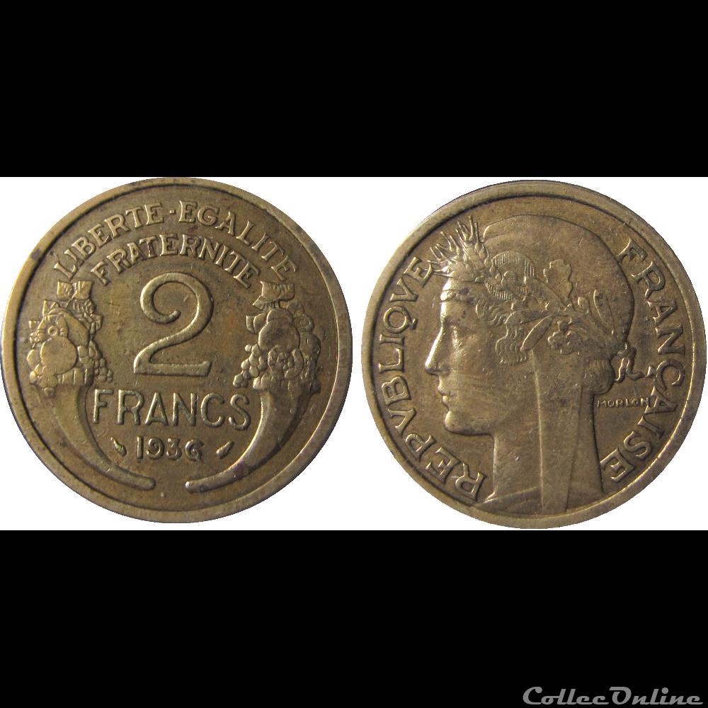 2 francs Morlon 1936 monnaie france moderne 2 francs morlon 1936