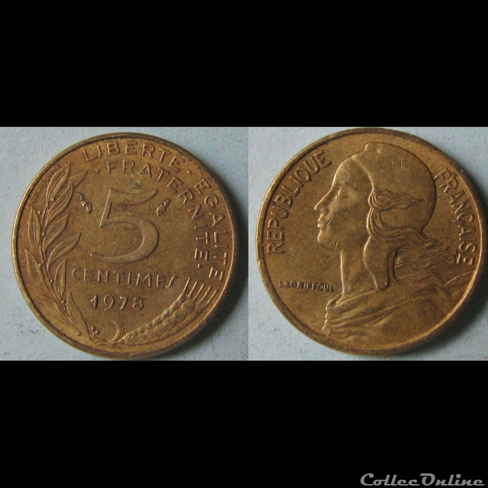5 centimes MARIANNE 1978 monnaie france moderne 5 centimes marianne 1978