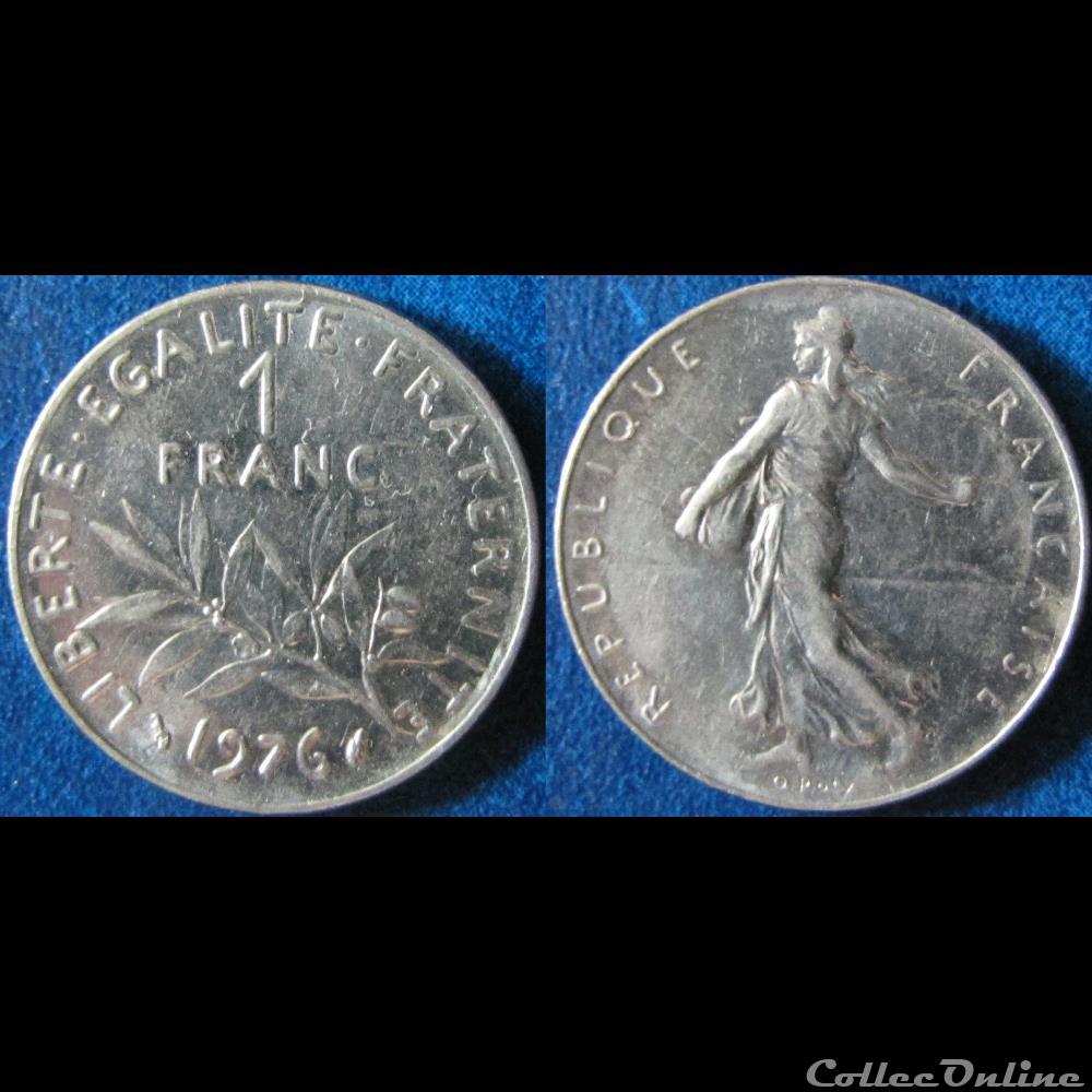 1 franc Semeuse 1976 monnaie france moderne 1 franc semeuse 1976