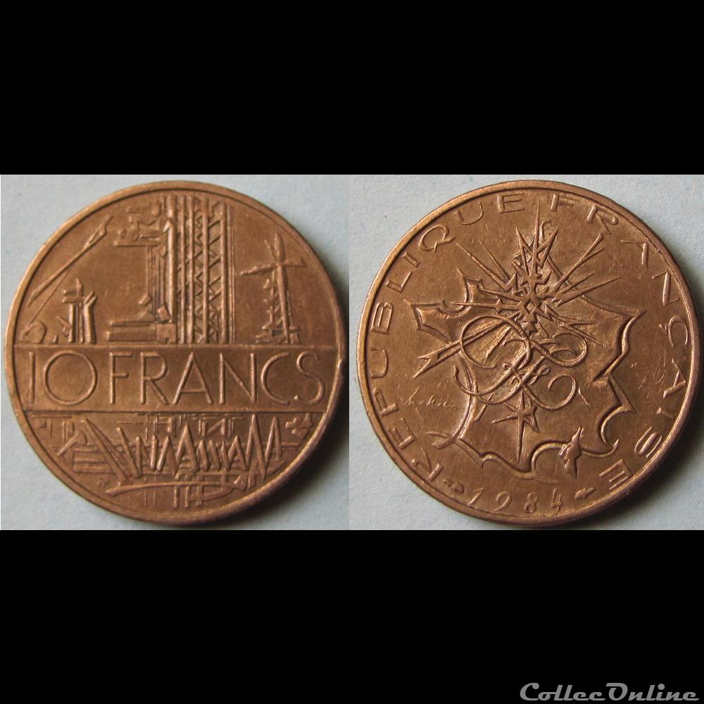 10 francs Mathieu (B) 1984 monnaie france moderne 10 francs mathieu b 1984
