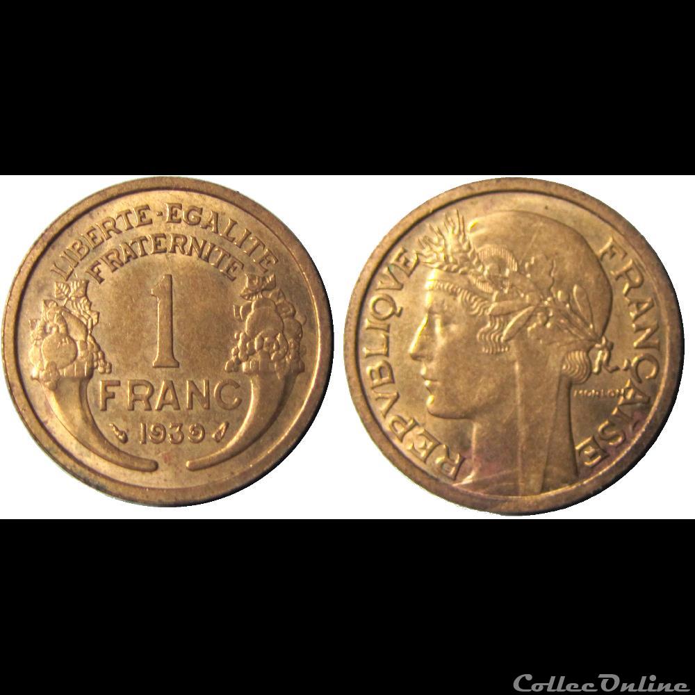 1 franc Morlon 1939 monnaie france moderne 1 franc morlon 1939