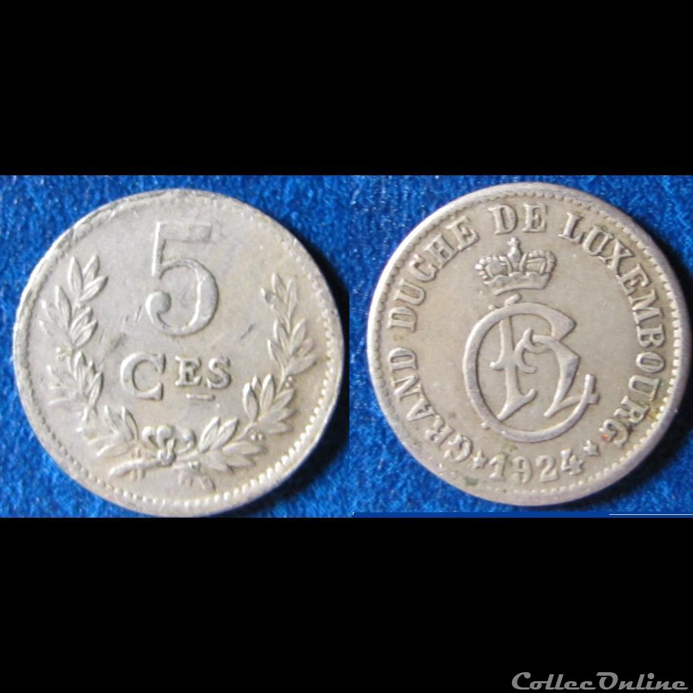 5 centimes Charlotte 1924 monnaie monde luxembourg 5 centimes charlotte 1924