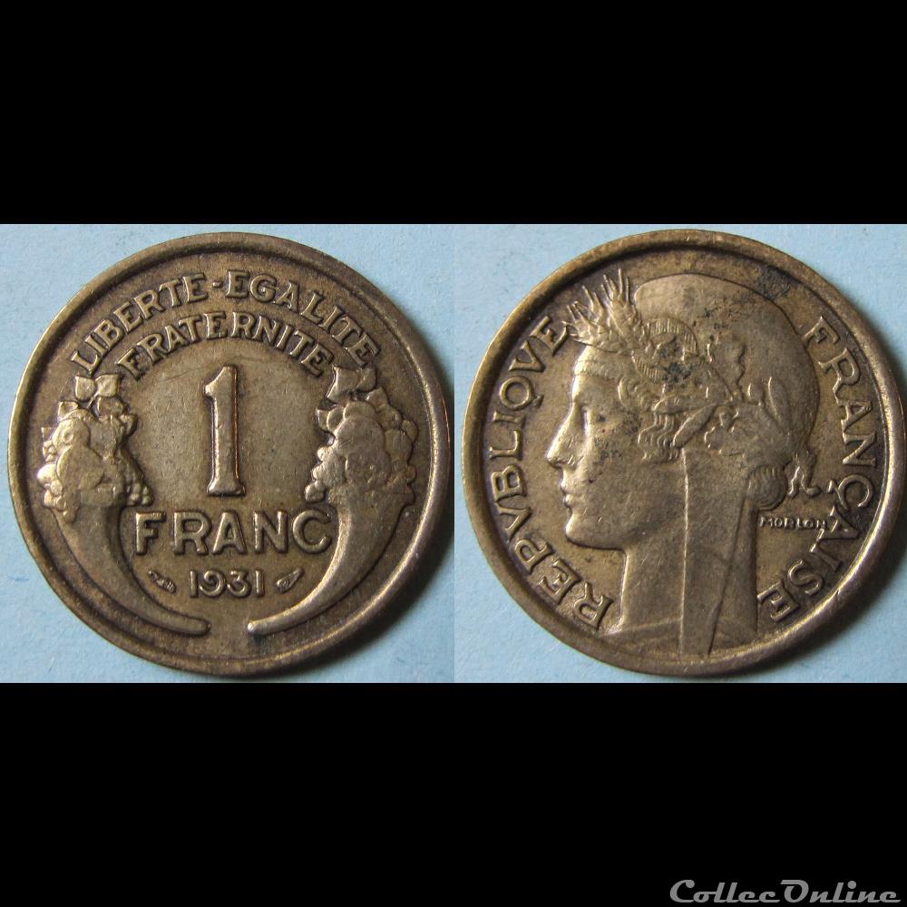 1 franc Morlon 1931 monnaie france moderne 1 franc morlon 1931