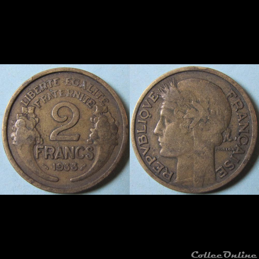 2 francs Morlon 1933 monnaie france moderne 2 francs morlon 1933