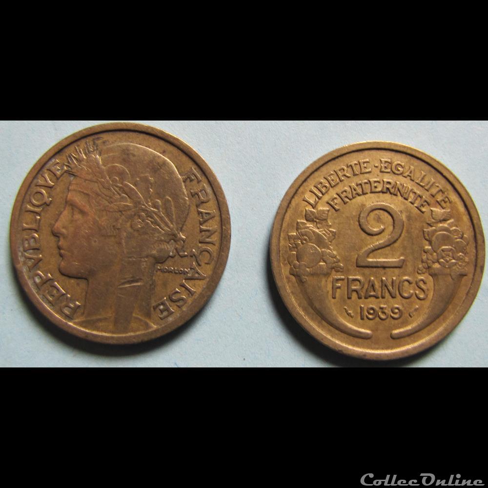 2 francs MORLON 1939 monnaie france moderne 2 francs morlon 1939