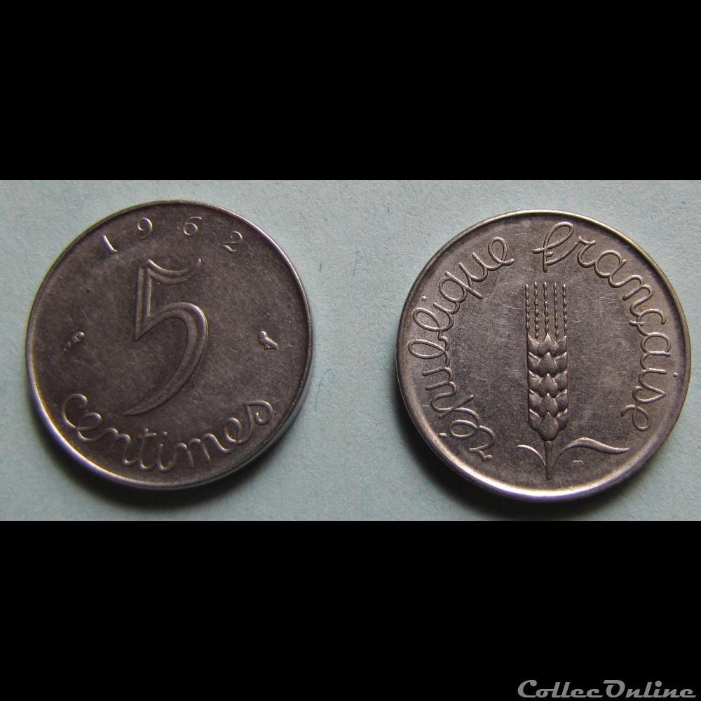 5 centimes EPI 1962 monnaie france moderne 5 centimes epi 1962