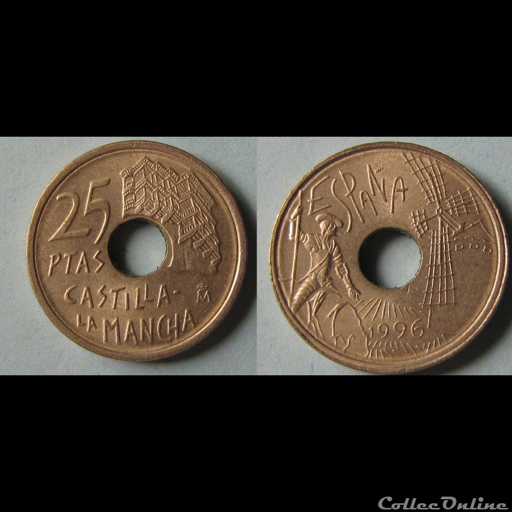 25 pesetas Castilla-la-Mancha 1996 monnaie monde espagne 25 pesetas castilla la mancha 1996