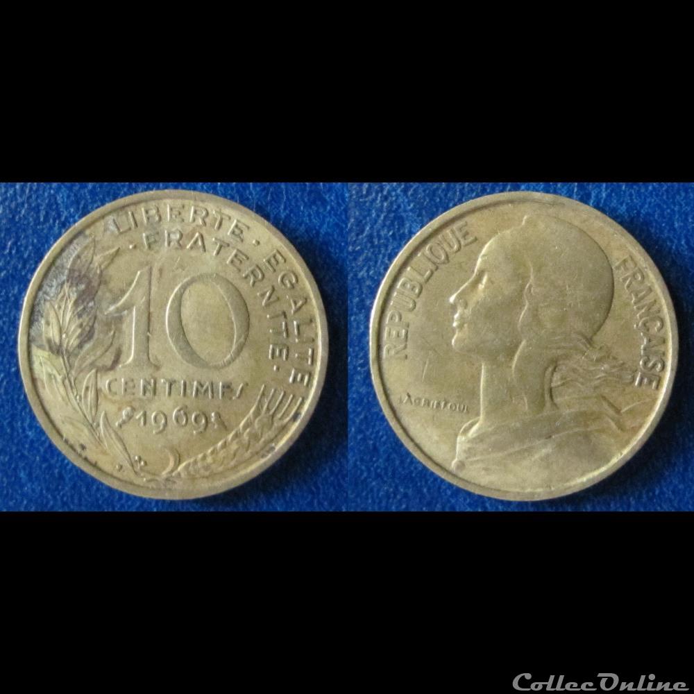 10 centimes MARIANNE 1969 monnaie france moderne 10 centimes marianne 1969