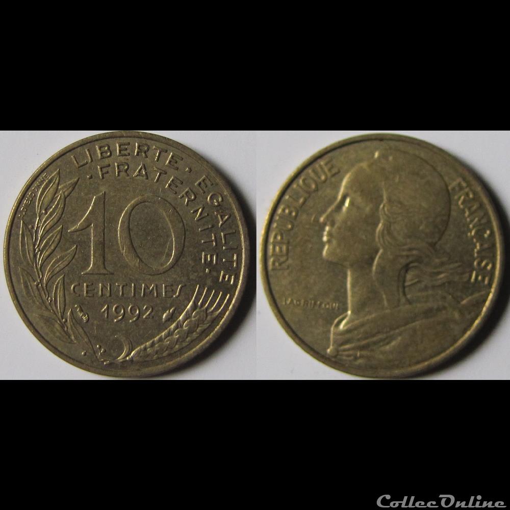 10 centimes Marianne 1992 monnaie france moderne 10 centimes marianne 1992