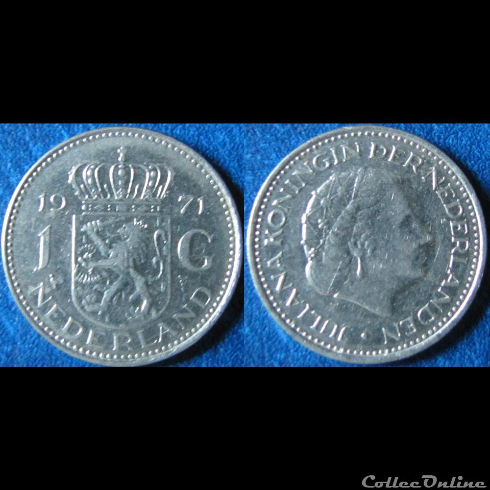 1 gulden Juliana 1971 monnaie monde pay ba 1 gulden juliana 1971