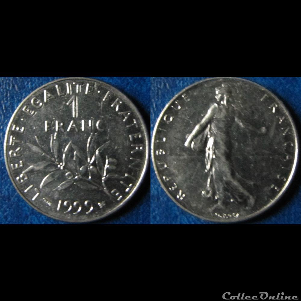 1 franc Semeuse 1999 monnaie france moderne 1 franc semeuse 1999