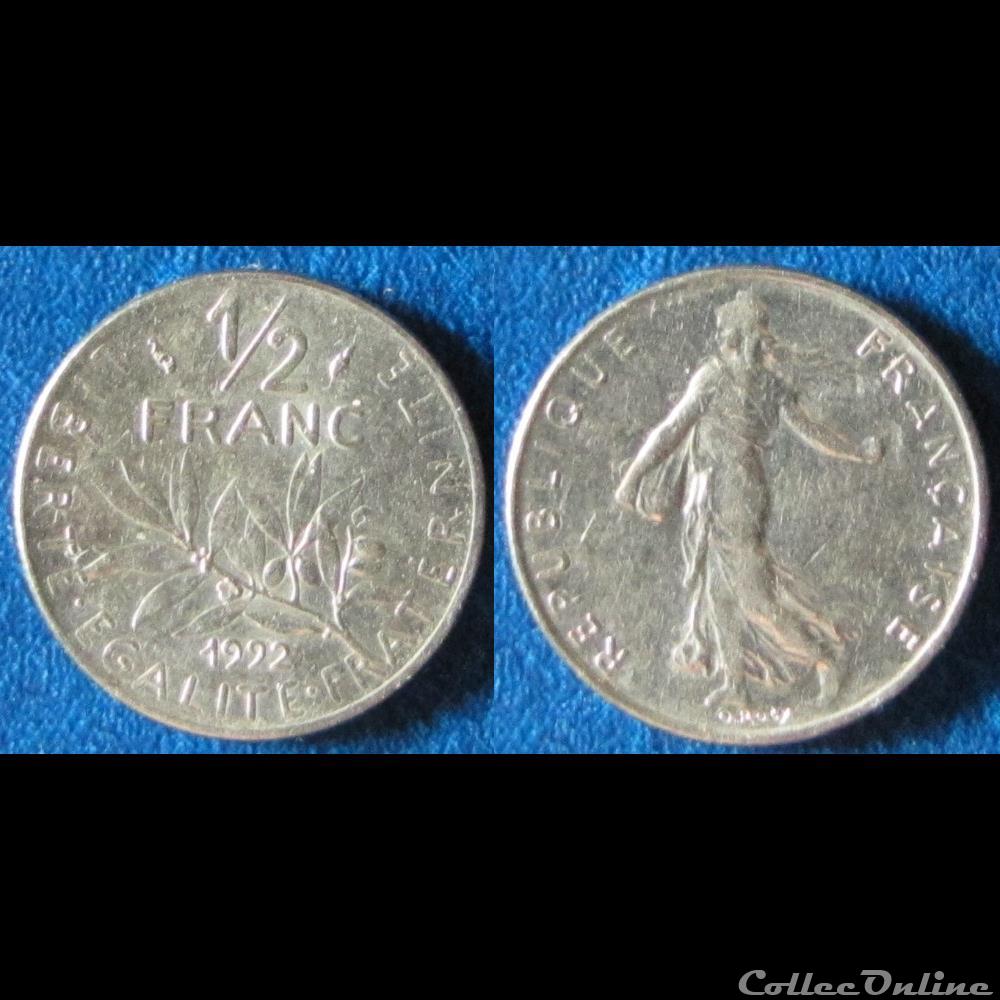 1/2 franc Semeuse 1992 monnaie france moderne 1 2 franc semeuse 1992