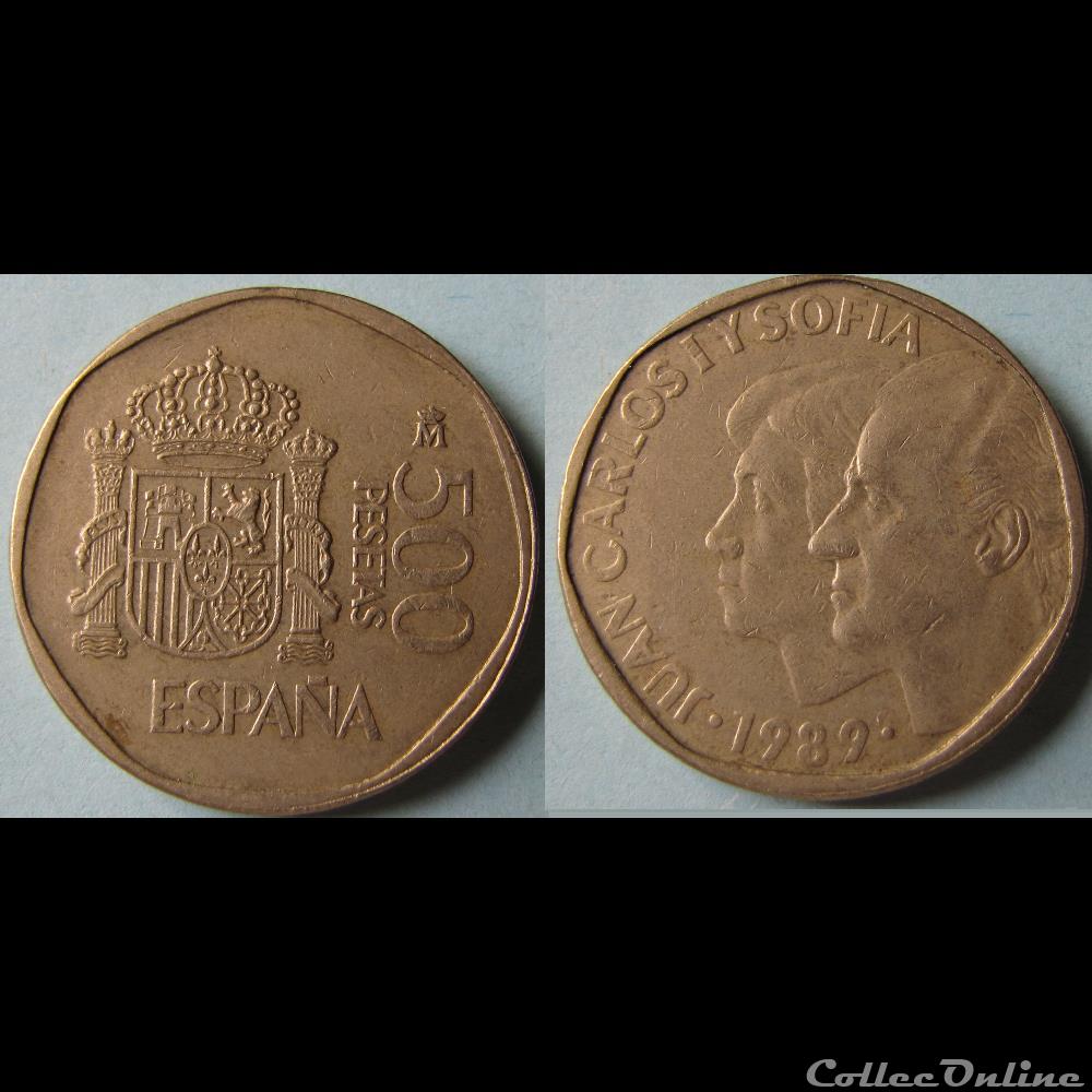 500 pesetas Juan Carlos I 1989 monnaie monde espagne 500 pesetas juan carlos i 1989